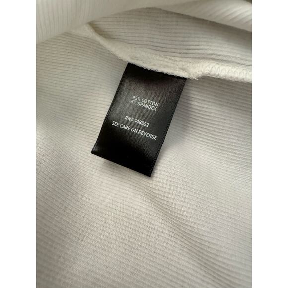 Torrid Bright White Ribbed V-Neck Shirred Top Size 4 (4X / 26) NWT Cotton Blend - Picture 8 of 8